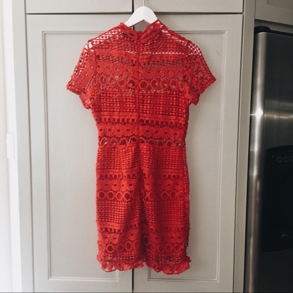 Red, Crochet Dress - Picture 2 of 2